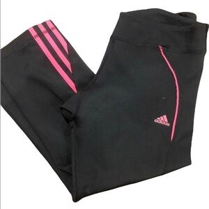 Adidas black cropped leggings